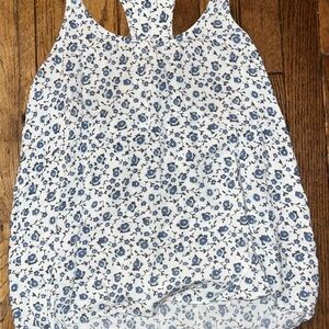Nollie Blue Floral Tank Top